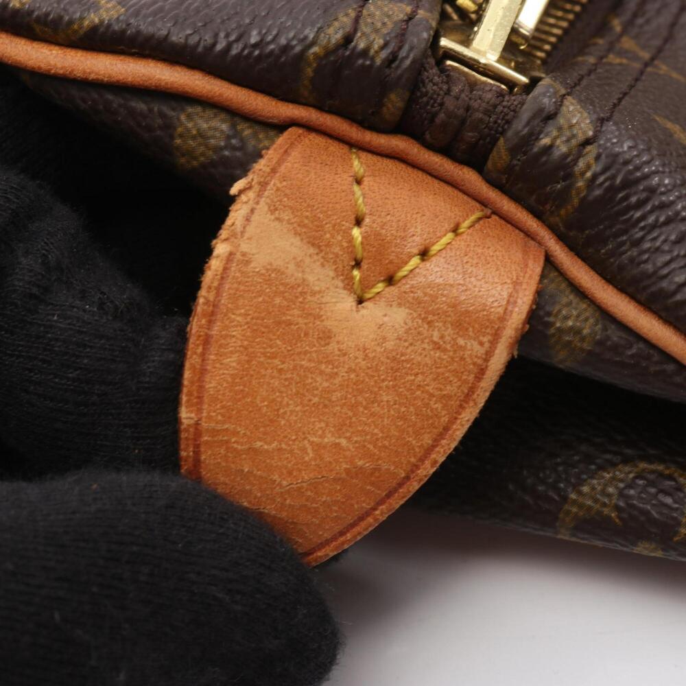 LOUIS VUITTON Brown Monogram Leather Keepall 55 Boston Bag - Picture 11 of 11